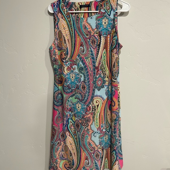 Tommy Hilfiger Dresses & Skirts - Tommy Hilfiger Multicolor Bright Mixed Paisley Dress Boho Size 10